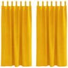 vidaXL Verduisterende gordijnen 2 pcs Mosterdgeel 140 x 175 cm Fluweel