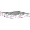 vidaXL Bedframe zonder matras massief grenenhout wasbruin 200x200 cm