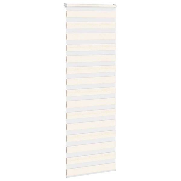 vidaXL Zebra rolgordijn 70x230 cm stofbreedte 65,9 cm marmerbeige