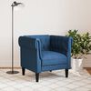 vidaXL Fauteuil Chesterfield-stijl stof blauw