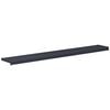 vidaXL Raamsokkel Antraciet met houten nerf 120 x 25 x 4,5 cm PVC