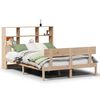 vidaXL Bed met boekenkast zonder matras massief grenenhout 140x200 cm
