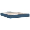 vidaXL Bedframe zonder matras 200x200 cm stof blauw