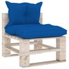 vidaXL 6-delige Loungeset met kussens pallet grenenhout
