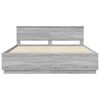 vidaXL Bedframe met hoofdeinde Grijs Sonoma 180 x 200 cm Bewerkt hout