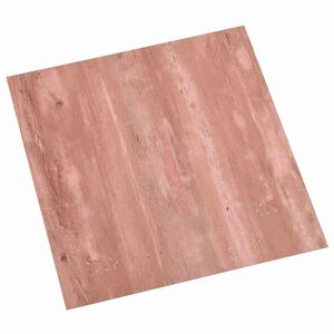 vidaXL Zelfklevende Vloerplanken 30,5 x 30,5 cm 20 pcs PVC Rood