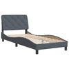 vidaXL Bedframe zonder matras 90x200 cm fluweel donkergrijs