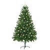 vidaXL Kerstboom met 300 LED met standaard Groen 210 cm PE