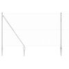 vidaXL Afrasteringspaal Zilver 25 x 1,6 m (50 mm gaas) Staal