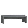 vidaXL Monitorstandaard 50x27x15 cm massief grenenhout grijs