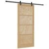 vidaXL Schuifdeur ORKDAL 93 x 211 cm Bewerkt hout Naturel en Zwart