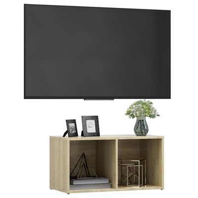 vidaXL Tv-meubel 72x35x36,5 cm spaanplaat sonoma eikenkleurig