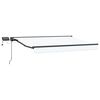 vidaXL Handmatige Luifelhouder met LED's 3,5 x 2 m