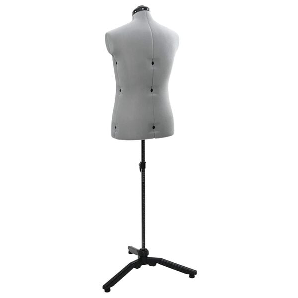 vidaXL Verstelbare Jurk Vorm Vrouwelijk Grijs 37.5-45.5 inch Stof