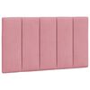 vidaXL Hoofdbordkussen "Hanko" 90 cm fluweel roze