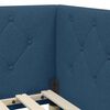 vidaXL Hoekbedframe met hoofdeinde Blauw 80 x 200 cm Stof