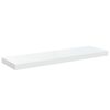 vidaXL Wandschappen zwevend 2 st 80x23,5x3,8 cm MDF hoogglans wit