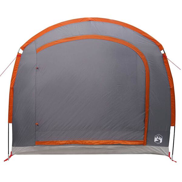 vidaXL Tent met dak Grijs en oranje 268 x 240 x 191 cm Polyester