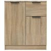 vidaXL Dressoirs 2 st 60x30x70 cm bewerkt hout sonoma eikenkleurig