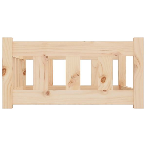 vidaXL Hondenbed 75,5x55,5x28 cm massief grenenhout