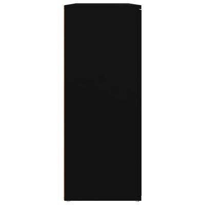 vidaXL Dressoir 91x29,5x75 cm bewerkt hout zwart