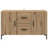 vidaXL Dressoir met lade Artisan Eiken 100 x 36 x 60 cm Bewerkt hout