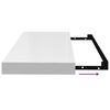 vidaXL Wandschappen zwevend 4 st 60x23,5x3,8 cm MDF hoogglans wit