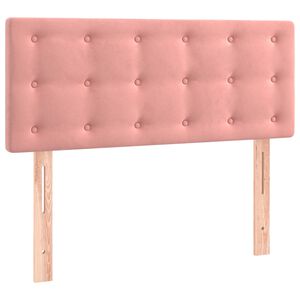 vidaXL Hoofdbord 100x5x78/88 cm fluweel roze