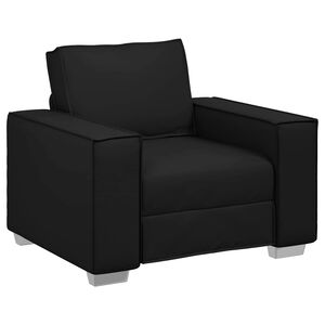 vidaXL Sofa Stoel Zwart 100 cm Nep Leer