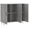vidaXL Dressoir 90x34x80 cm bewerkt hout grijs sonoma eikenkleurig