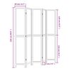 vidaXL Kamerscherm met 5 panelen massief paulowniahout donkerbruin