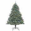 vidaXL Kunstkerstboom met 300 LED Groen 240 cm PVC en Plastic en Staal