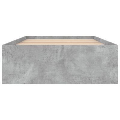 vidaXL Bedframe betongrijs 90x190 cm