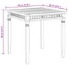 vidaXL Tuintafel 80x80x80 cm massief teakhout