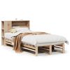 vidaXL Bed met boekenkast zonder matras massief hout 90x190 cm