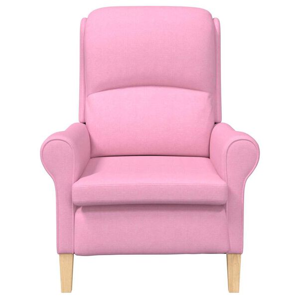 vidaXL Fauteuil Roze 76 x 94 x 102 cm Stof