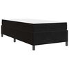 vidaXL Bedframe met matras Zwart 90 x 200 cm Stof