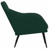 vidaXL Fauteuil 63x76x80 cm fluweel donkergroen