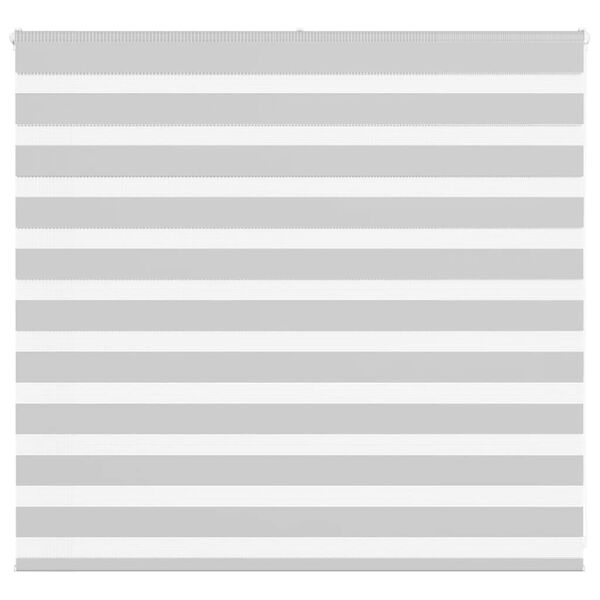 vidaXL Zebra rolgordijn 165x100 cm stofbreedte 160,9 cm lichtgrijs