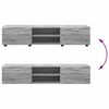 vidaXL Tv-meubelset met lade FLORIN Grijs Sonoma Bewerkt hout