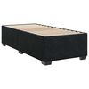 vidaXL Boxspring met matras fluweel zwart 1-persoons (alleen AU)