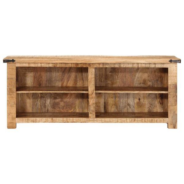 vidaXL Tv-meubel 110x35x40 cm massief ruw mangohout