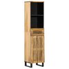 vidaXL Dressoir 38x34x160 cm massief ruw mangohout