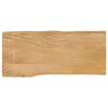 vidaXL Tafelblad met natuurlijke rand 80x40x3,8 cm massief mangohout