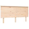 vidaXL Bedframe met hoofdbord massief hout