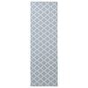 vidaXL Vloerkleedloper ORIZ 1150 gsm Grijs en Wit 100% polyestervilt