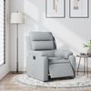 vidaXL Fauteuil elektrisch verstelbaar stof lichtgrijs