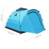 vidaXL Tent pop-up 3-persoons blauw