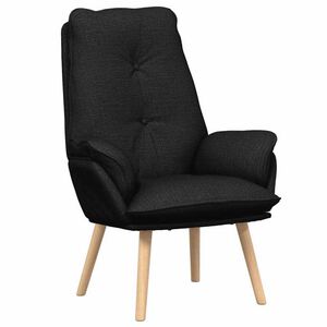 vidaXL Fauteuil Zwart 69 x 74 x 93 cm Sherpa Stof