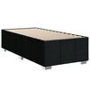 vidaXL Boxspring met matras stof zwart 100x200 cm